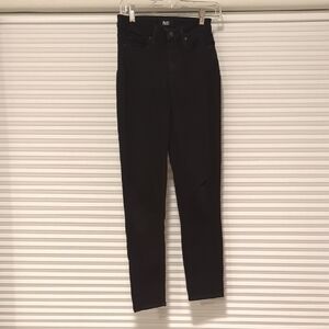 PAIGE Women's High Rise Black Jeans